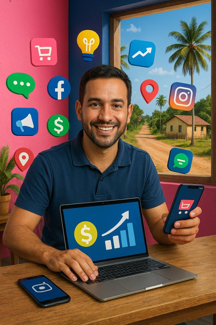 Microempreendedores digitais, influencers locais,
