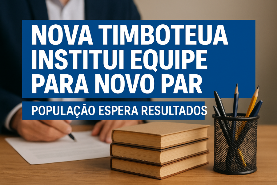 Nova Timboteua institui equipe para elaborar novo PAR e população espera resultados concretos na educação